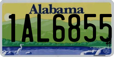 AL license plate 1AL6855