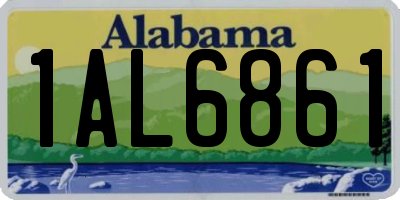 AL license plate 1AL6861