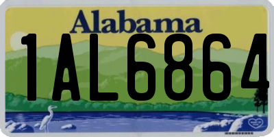 AL license plate 1AL6864