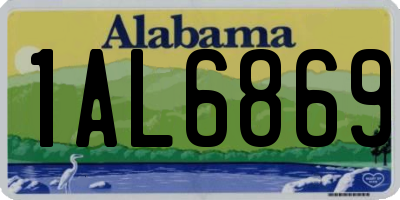 AL license plate 1AL6869