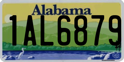 AL license plate 1AL6879