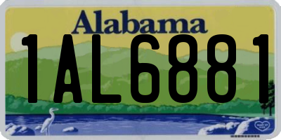 AL license plate 1AL6881
