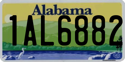 AL license plate 1AL6882