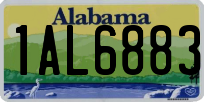 AL license plate 1AL6883