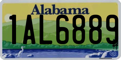 AL license plate 1AL6889