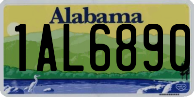 AL license plate 1AL6890