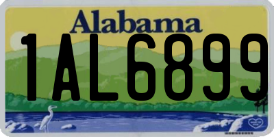 AL license plate 1AL6899