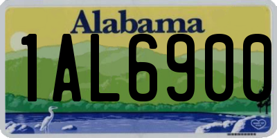 AL license plate 1AL6900