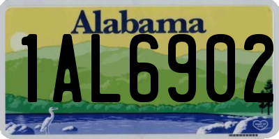 AL license plate 1AL6902