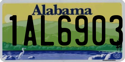 AL license plate 1AL6903