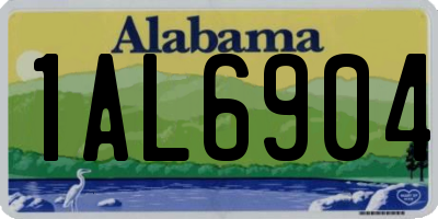 AL license plate 1AL6904