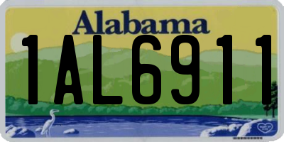 AL license plate 1AL6911