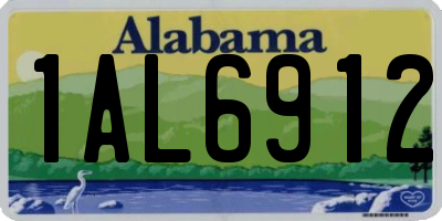 AL license plate 1AL6912