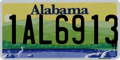 AL license plate 1AL6913