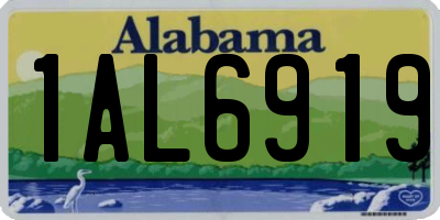 AL license plate 1AL6919