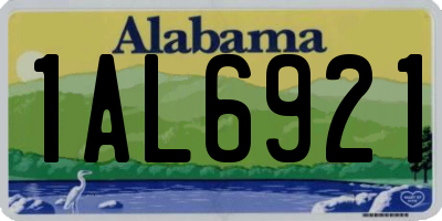 AL license plate 1AL6921