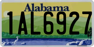 AL license plate 1AL6927