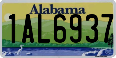 AL license plate 1AL6937