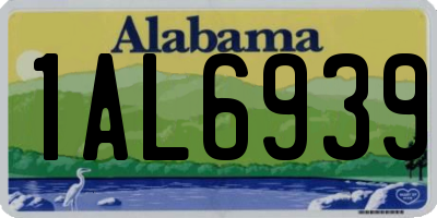 AL license plate 1AL6939