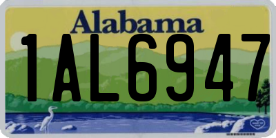AL license plate 1AL6947