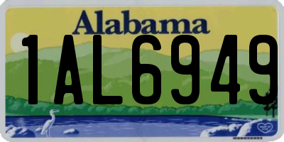 AL license plate 1AL6949