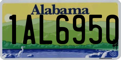 AL license plate 1AL6950