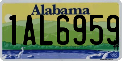 AL license plate 1AL6959