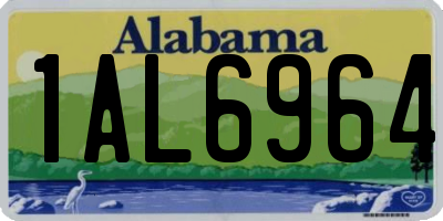 AL license plate 1AL6964