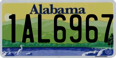 AL license plate 1AL6967
