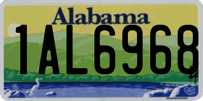 AL license plate 1AL6968