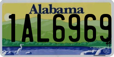 AL license plate 1AL6969
