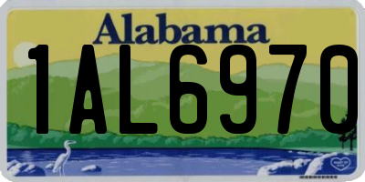 AL license plate 1AL6970
