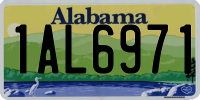 AL license plate 1AL6971