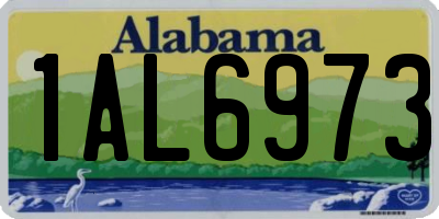 AL license plate 1AL6973