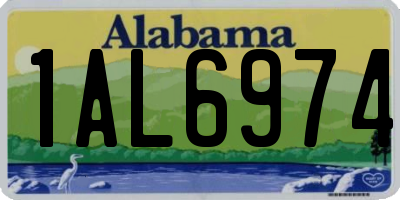 AL license plate 1AL6974