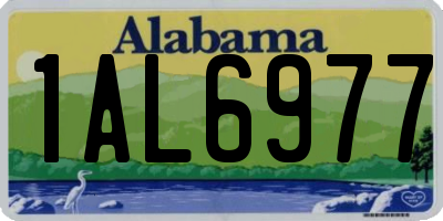 AL license plate 1AL6977