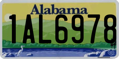 AL license plate 1AL6978