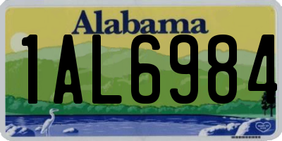 AL license plate 1AL6984