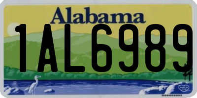 AL license plate 1AL6989