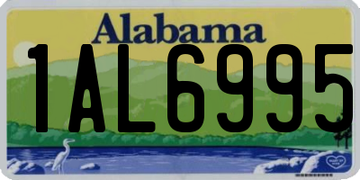 AL license plate 1AL6995