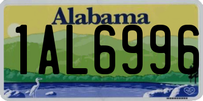 AL license plate 1AL6996