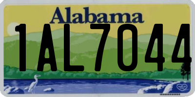 AL license plate 1AL7044