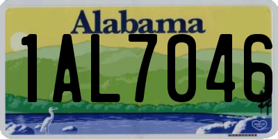 AL license plate 1AL7046