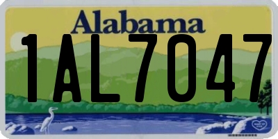 AL license plate 1AL7047