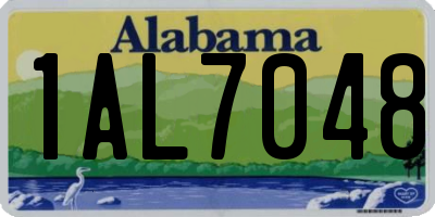 AL license plate 1AL7048