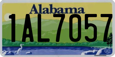 AL license plate 1AL7057