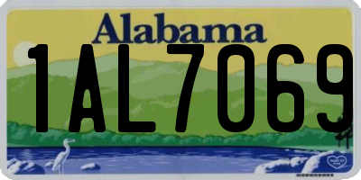 AL license plate 1AL7069