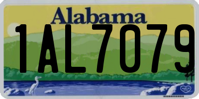 AL license plate 1AL7079