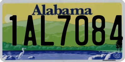 AL license plate 1AL7084
