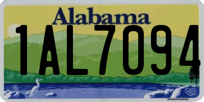 AL license plate 1AL7094